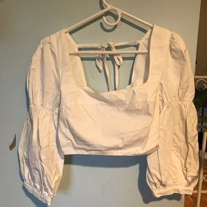 Long sleeve crop top